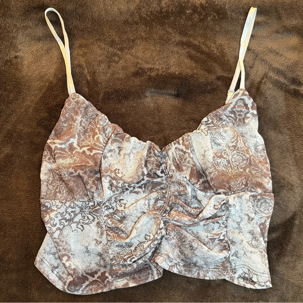 Patterned Crop Top